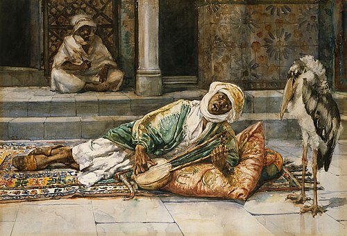 Eastern scene with a marabout., 1890, Wacław Pawliszak
