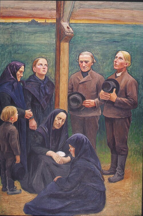 At the Foot of the Cross, 1920, Anna Sahlstén