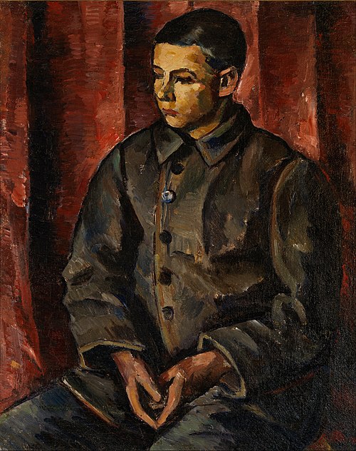 Seated boy, 1922, Anton Lindforss
