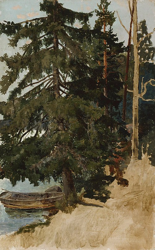Landscape from Tavastia ; Unfinished, , Aukusti Uotila
