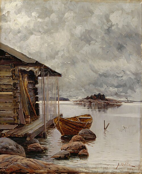 Boat House, 1884, Aukusti Uotila