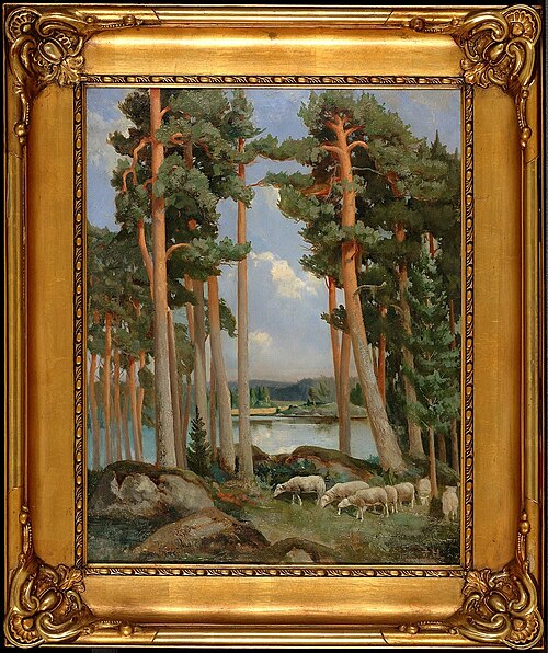 Får i skogen, , Aukusti Uotila