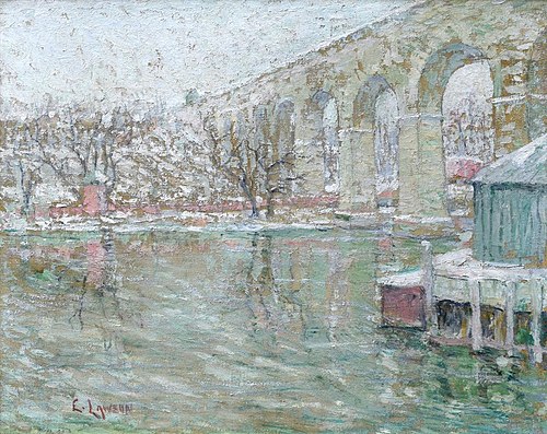 High Bridge - Winter, 1905, Ernest Lawson