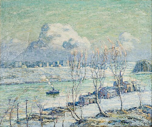 Harlem River, New York, 1910, Ernest Lawson