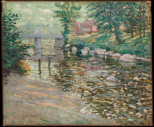 The Bronx River, 1910, Ernest Lawson