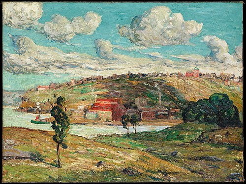 Shadows, Spuyten Duyvil Hill, 1910, Ernest Lawson