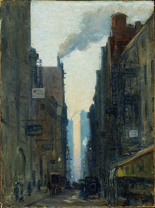 New York Street Scene, 1905, Ernest Lawson