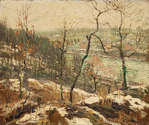 Landscape near the Harlem River, 1913, Ernest Lawson