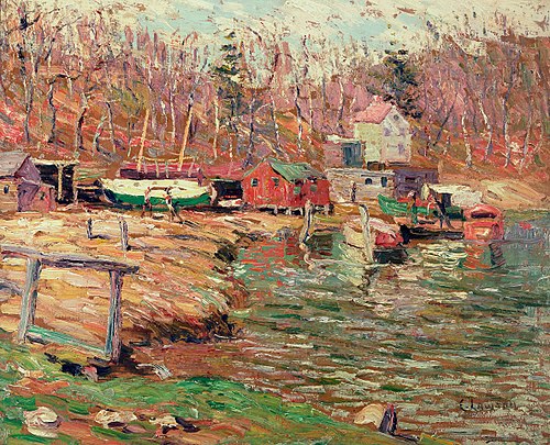 Harlem River Scene, 1950, Ernest Lawson
