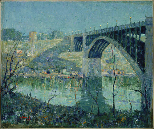 Spring Night, Harlem River, 1913, Ernest Lawson