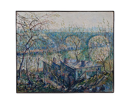 Early Spring, Harlem River, , Ernest Lawson