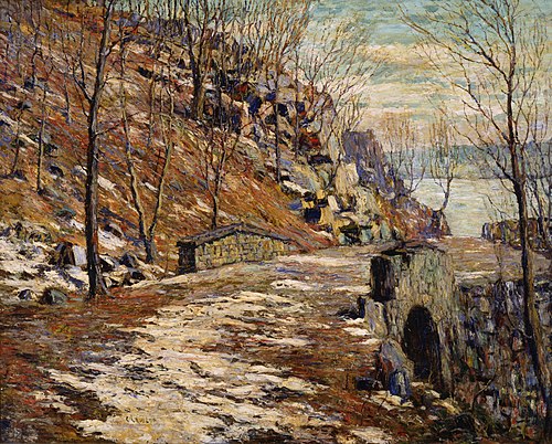 Road Down the Palisades, 1911, Ernest Lawson
