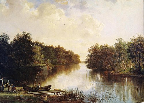 Maisema Porin tienoilta, 1850, Emma Gylden