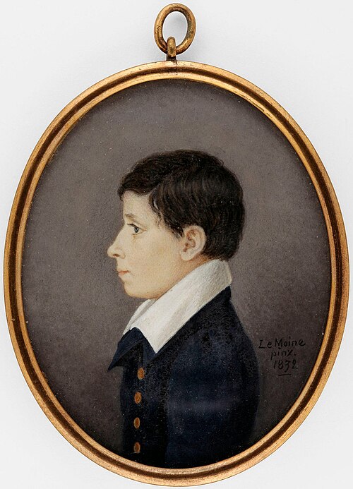 Portrait of a Boy, 1832, Erik Wilhelm Le Moine