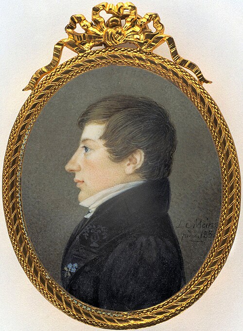 Portrait of a man, 1831, Erik Wilhelm Le Moine