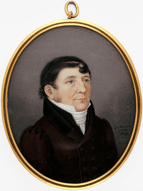 Portrait d'un homme, 1832, Erik Wilhelm Le Moine