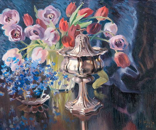 Still life with tulips, 1916, Helmi Biese
