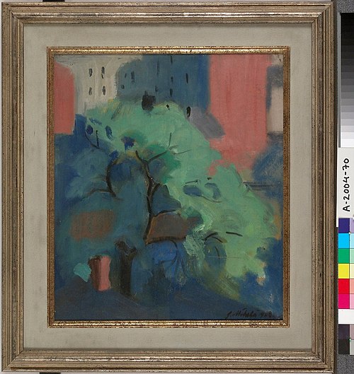 Utsikt från ateljén, 1908, Juho Mäkelä