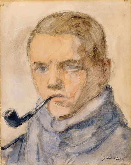 Self-Portrait, 1917, Juho Mäkelä