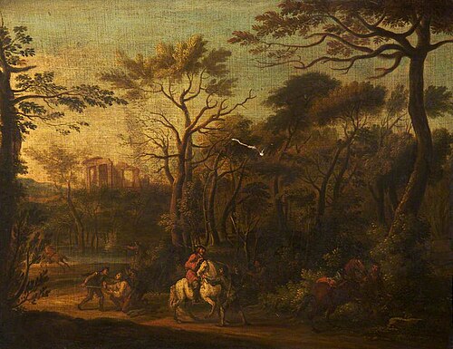 Travellers Ambushed in a Wood, , Giovanni Battista Innocenzo Colombo