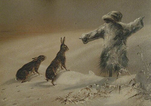 Scarecrow and Two Hares, , Denham Jordan