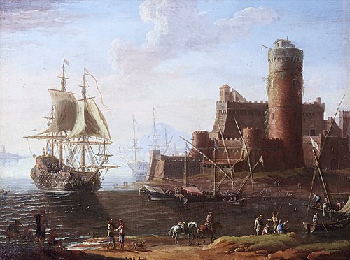 Marine landscape, 1650, Adriaen van der Kabel