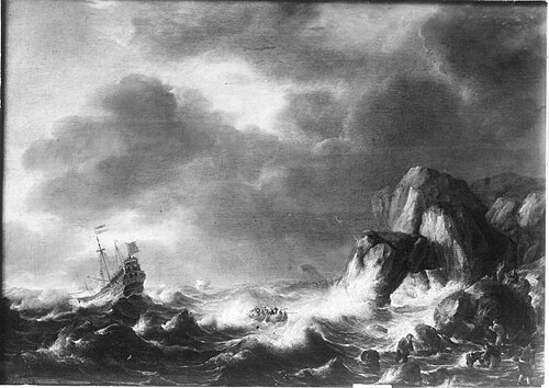 Seesturm, 1667, Adriaen van der Kabel