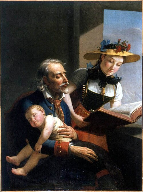 Lecture de la Bible, 1810, Marie-Guillemine Benoist