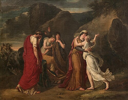 Les Adieux de Psyché à sa famille, 1791, Marie-Guillemine Benoist