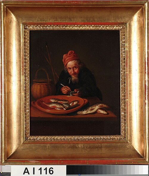 Fish Dealer, after Quiringh (Quirin) Gerritsz. van Brekelencam, 1839, Mathilda Rotkirch