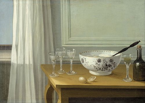 Still Life with a Punch Bowl, 1797, Nils Schillmark
