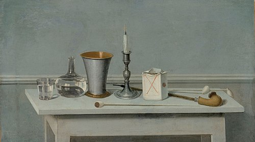 Still Life with Candle, 1796, Nils Schillmark