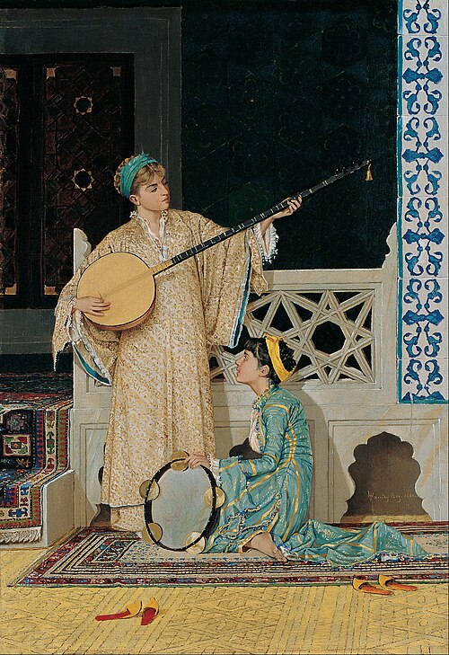Two Musician Girls, 1880, Osman Hamdi Bey