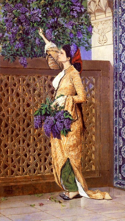 Lilac Collecting Girl, 1881, Osman Hamdi Bey