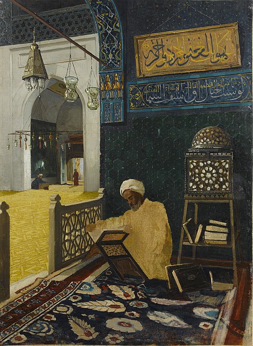 Kur’an Tilaveti / Reciting the Quran, 1910, Osman Hamdi Bey