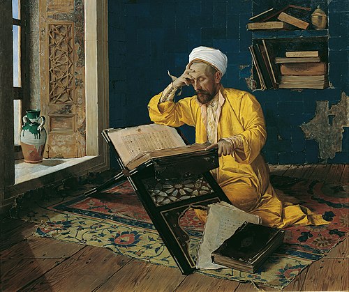 Islamic theologian with Koran, 1902, Osman Hamdi Bey