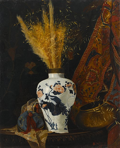 Flowers in a White Vase, 1876, Osman Hamdi Bey