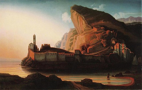 Maisema Italiasta, 1887, Victoria Åberg