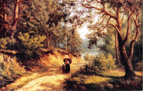 Landscape in Germany, 1860, Victoria Åberg