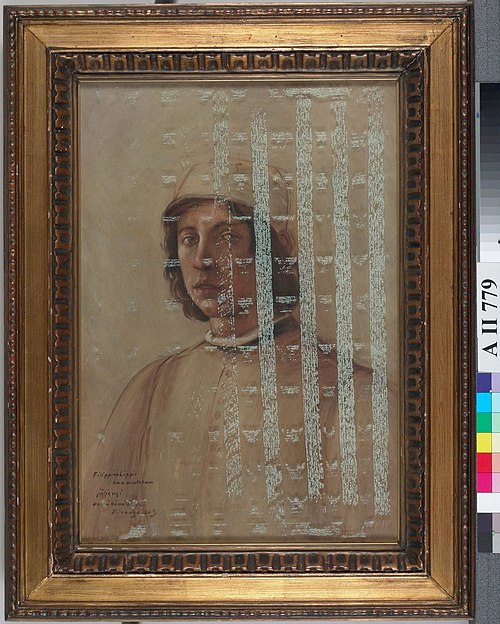 Filippo Lippin omakuva, kopio, 1903, Väinö Hämäläinen