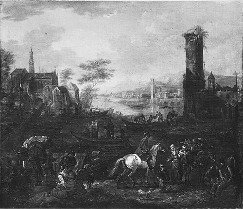 Flusslandschaft, 1674, Pieter van Bredael