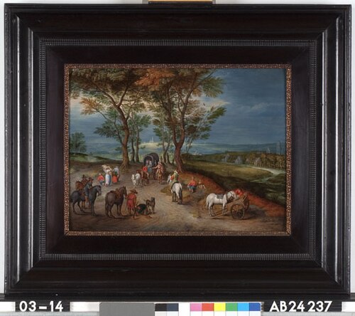 Landscape with horsemen, 1700, Pieter van Bredael