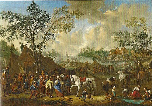 Encampment near a River, 1712, Jan Frans van Bredael