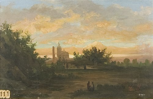 Evening Landscape, 1888, Enric Serra Auqué
