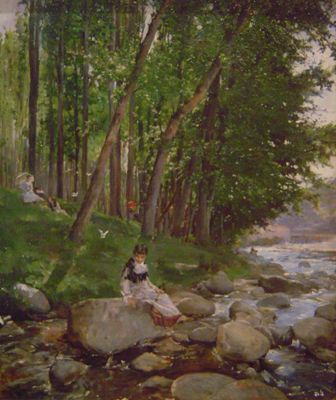Landscape with Figure, 1884, Francesc Torrescassana Sallarés