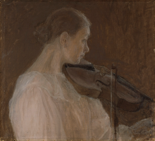 The Violin Player, 1896, Ellen Thesleff
