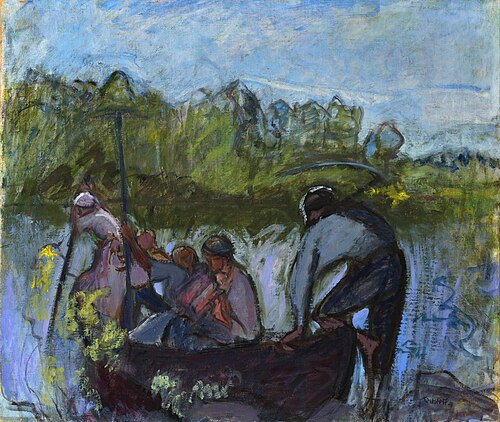 Harvesters in Boat II, 1924, Ellen Thesleff