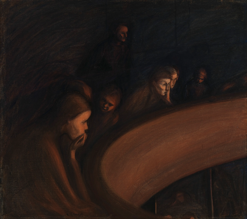 In the Theatre, 1903, Ellen Thesleff