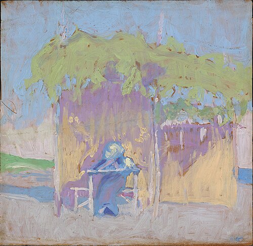 On the Beach, Forte dei Marmi, 1913, Ellen Thesleff