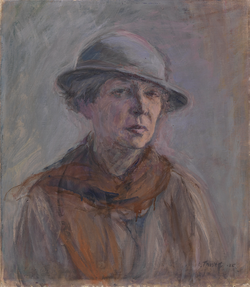 Self-Portrait with Hat, 1935, Ellen Thesleff